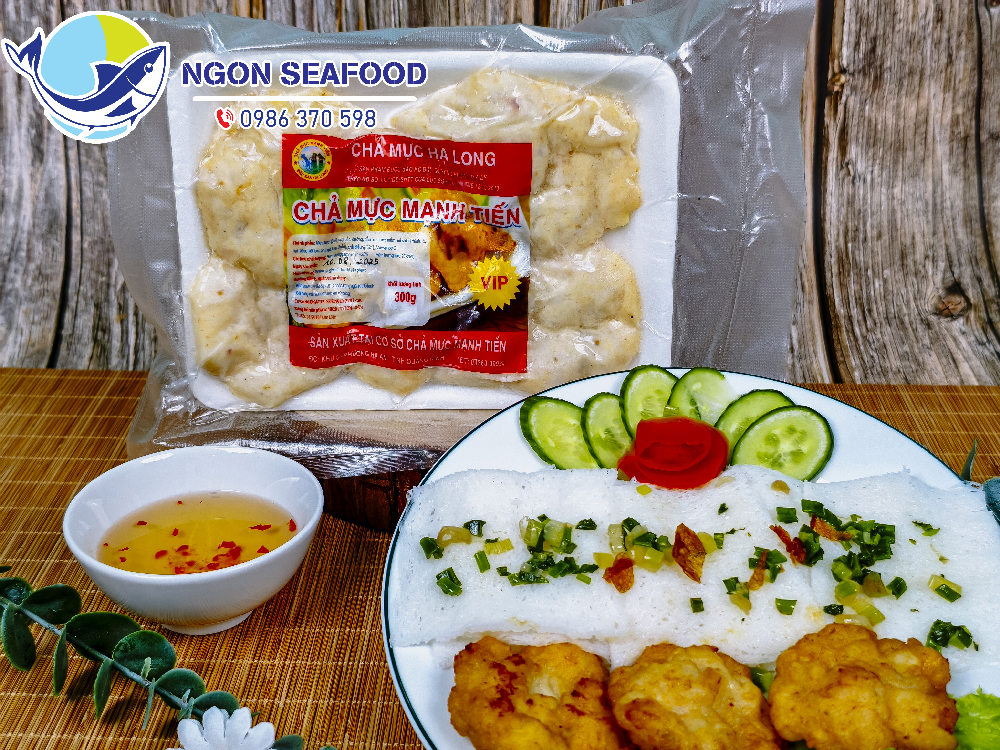 bánh hỏi chả mực Hạ Long