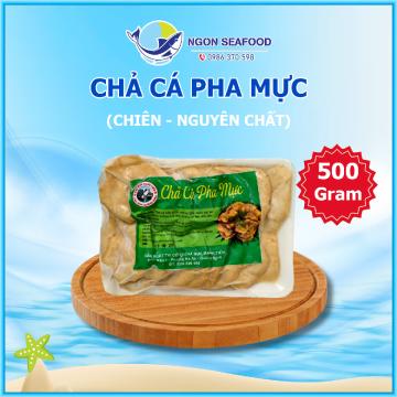 Chả Cá Pha Mực Nguyên Chất (Chiên) - Hút Chân Không - Khay 500gr