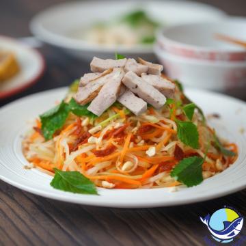 Nộm Đu Đủ Chả Mực Hạ Long: Công Thức Giải Ngán Hoàn Hảo, Giòn Sần Sật